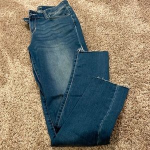 Arizona jeans, high rise and dark wash, size 9